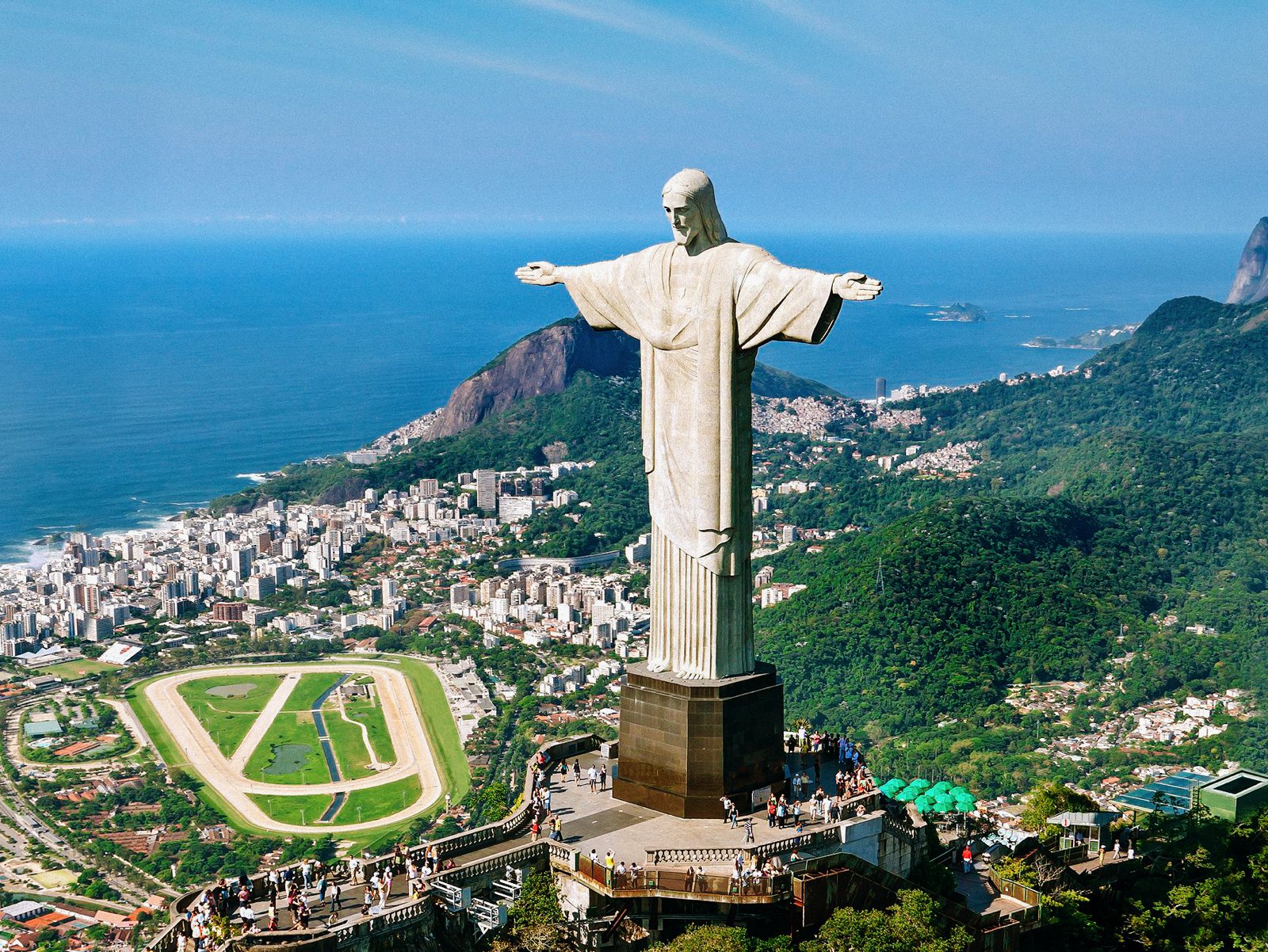 Christ The Redeemer Statue Cloud Brazil Rio De Janeiro Jesus Sunrise ...