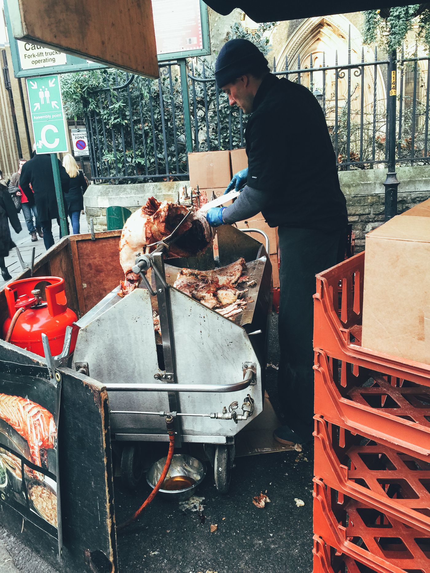 Hog Rolls And Hot Cider In Borough Market London Hand Luggage Only Travel Food 