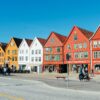 Exploring The World Heritage Site of Bryggen In Bergen, Norway.