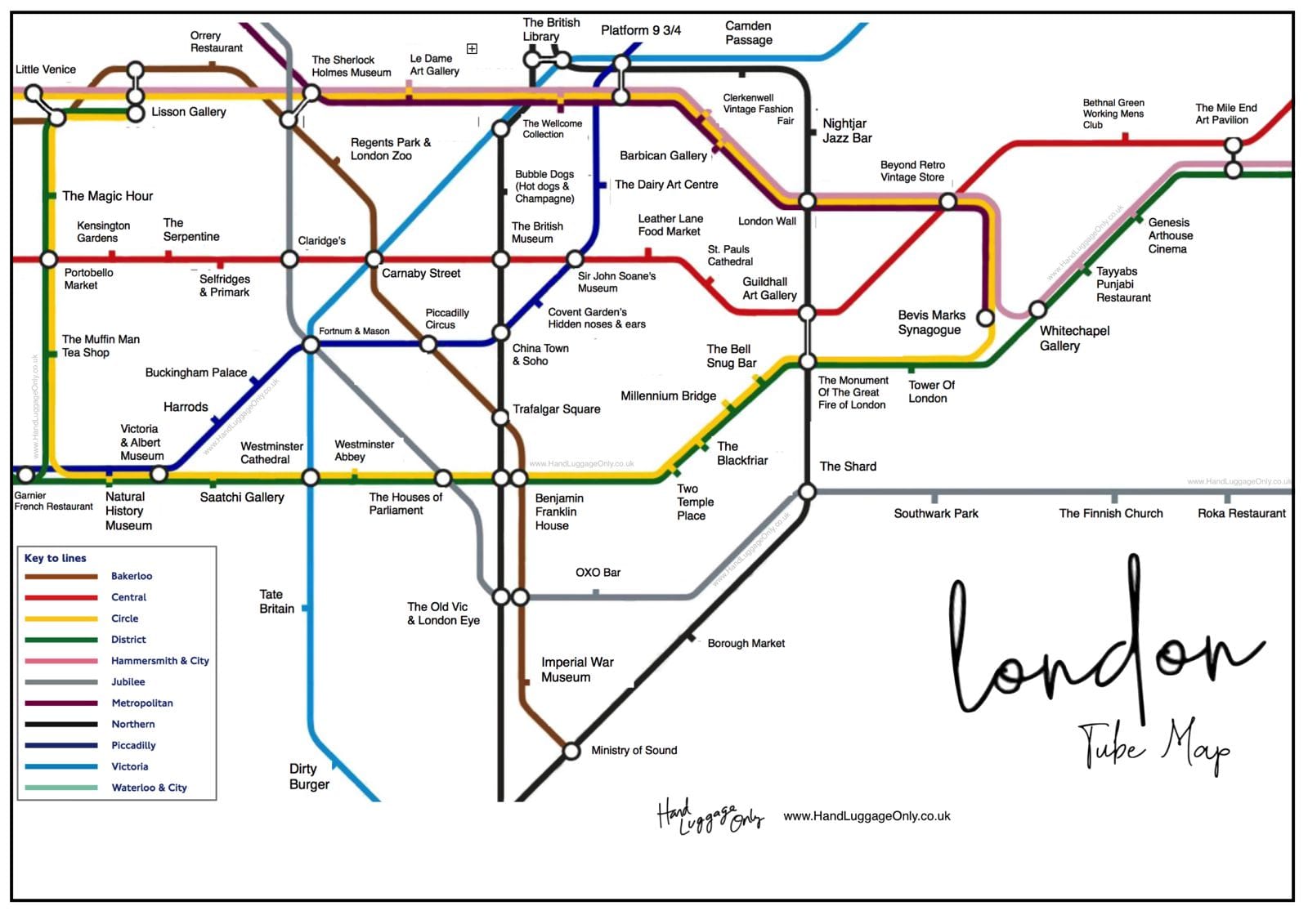 london tube map zones