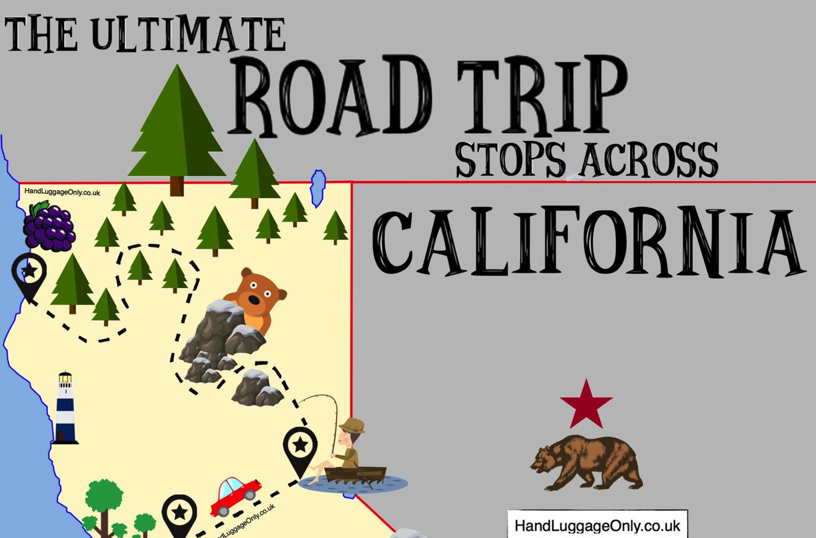 california tourist driving