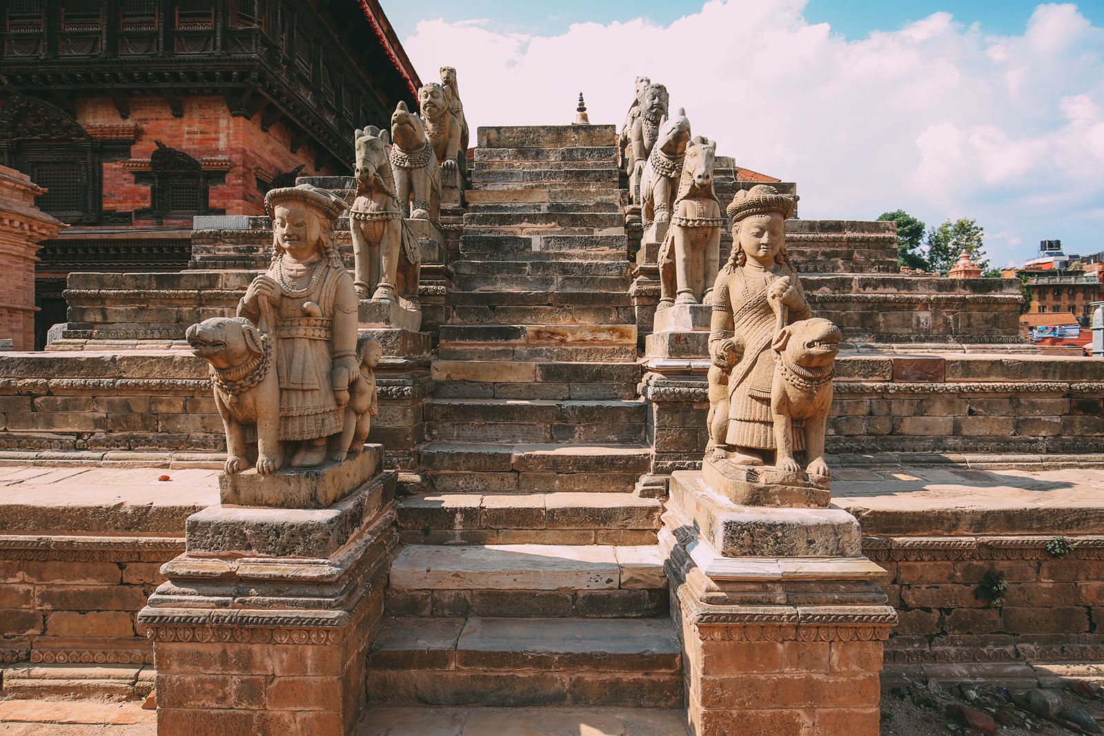 The Amazing UNESCO World Heritage City Of Bhaktapur, Nepal - Hand ...