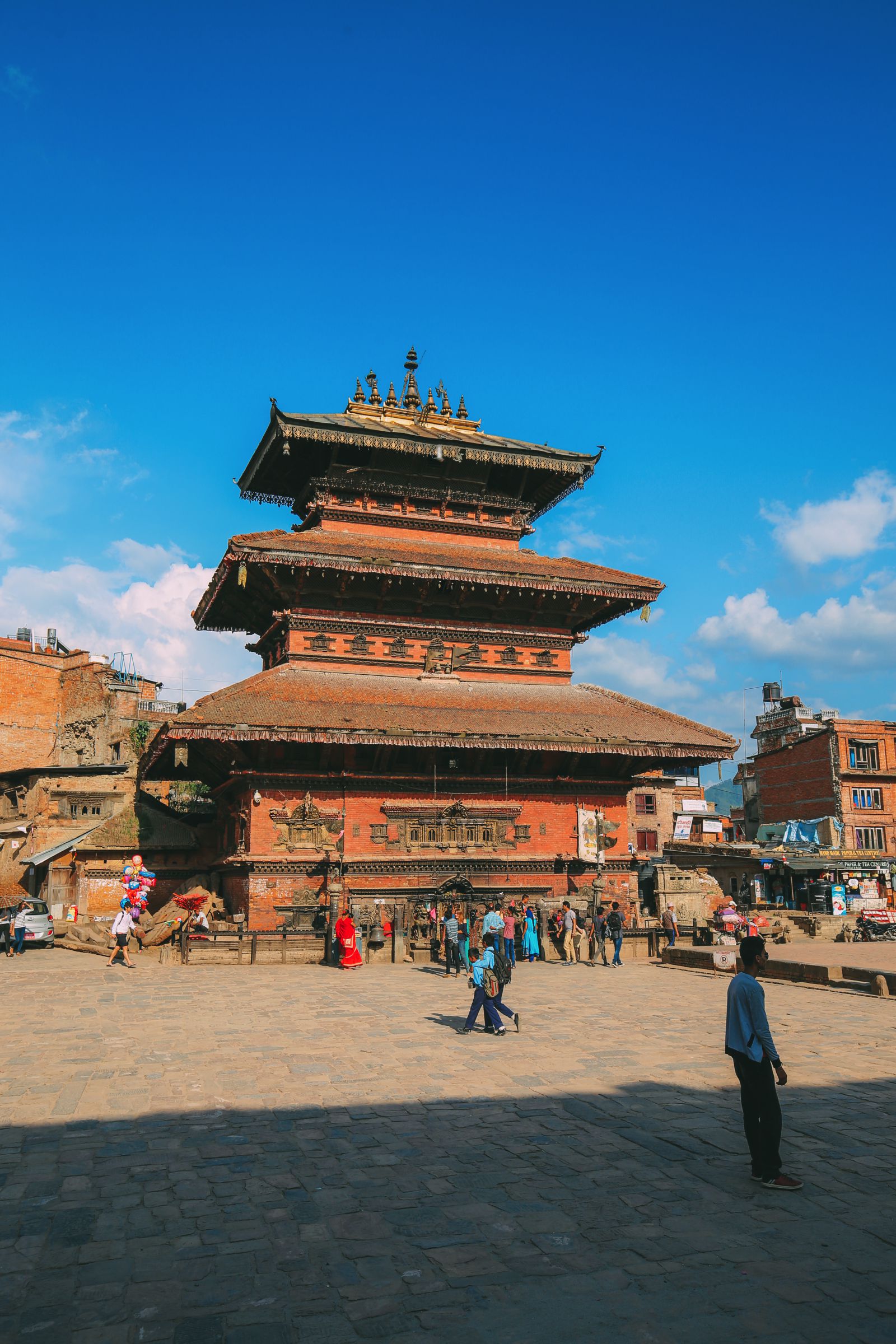 The Amazing UNESCO World Heritage City Of Bhaktapur, Nepal - Hand ...