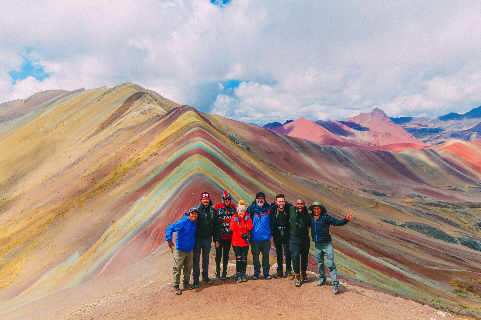 Цветные горы в Перу без фотошопа