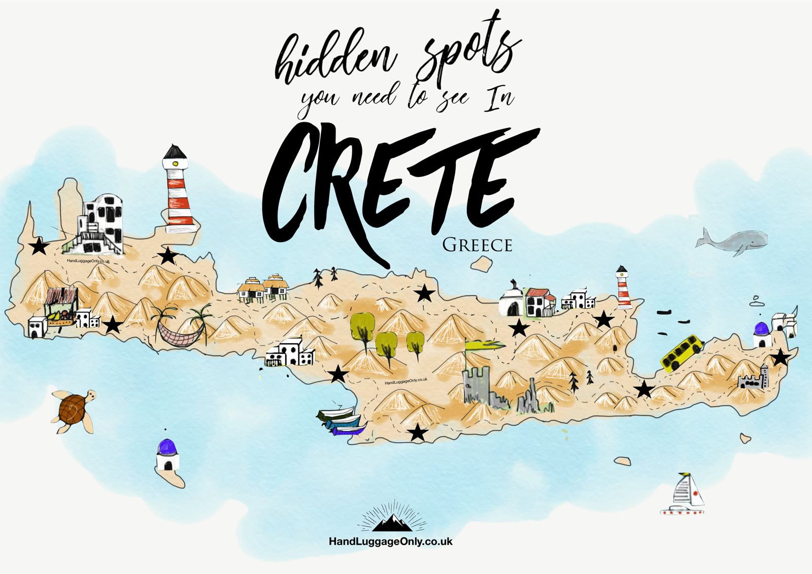 Crete Attractions Map - Mommy Therine