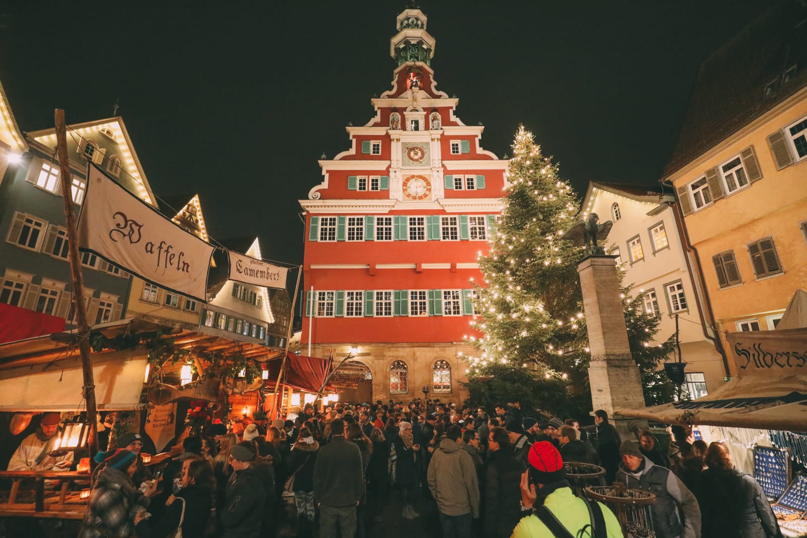 Visiting The Medieval City Of Esslingen And Christmas Market - Hand ...