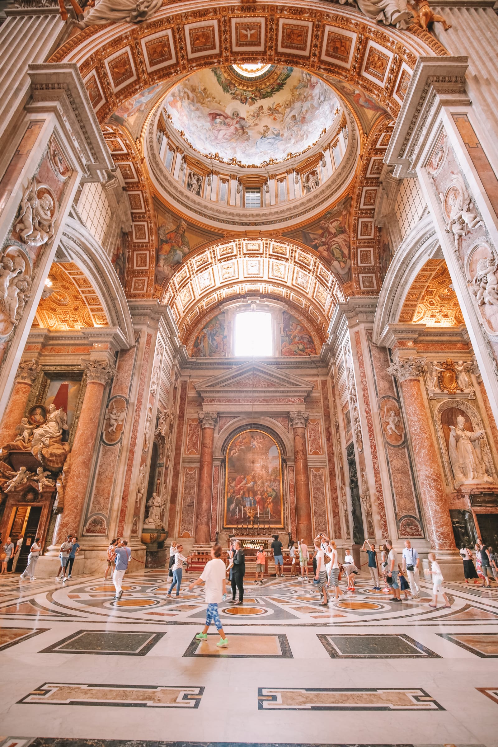 The Magnificent St Peter's Basilica In The Vatican City, Rome - Hand ...