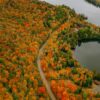 Pourvoirie du Lac Blanc, Quebec: Our Beautiful Helicopter Ride In Fall